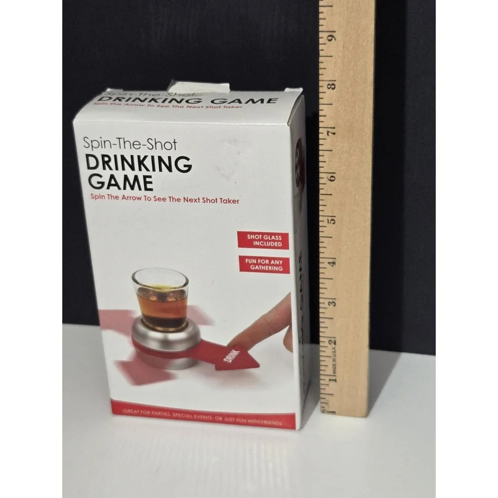 Spin The‎ Shot Drinking Game Parties Bar Special Events Fun Glass Included
